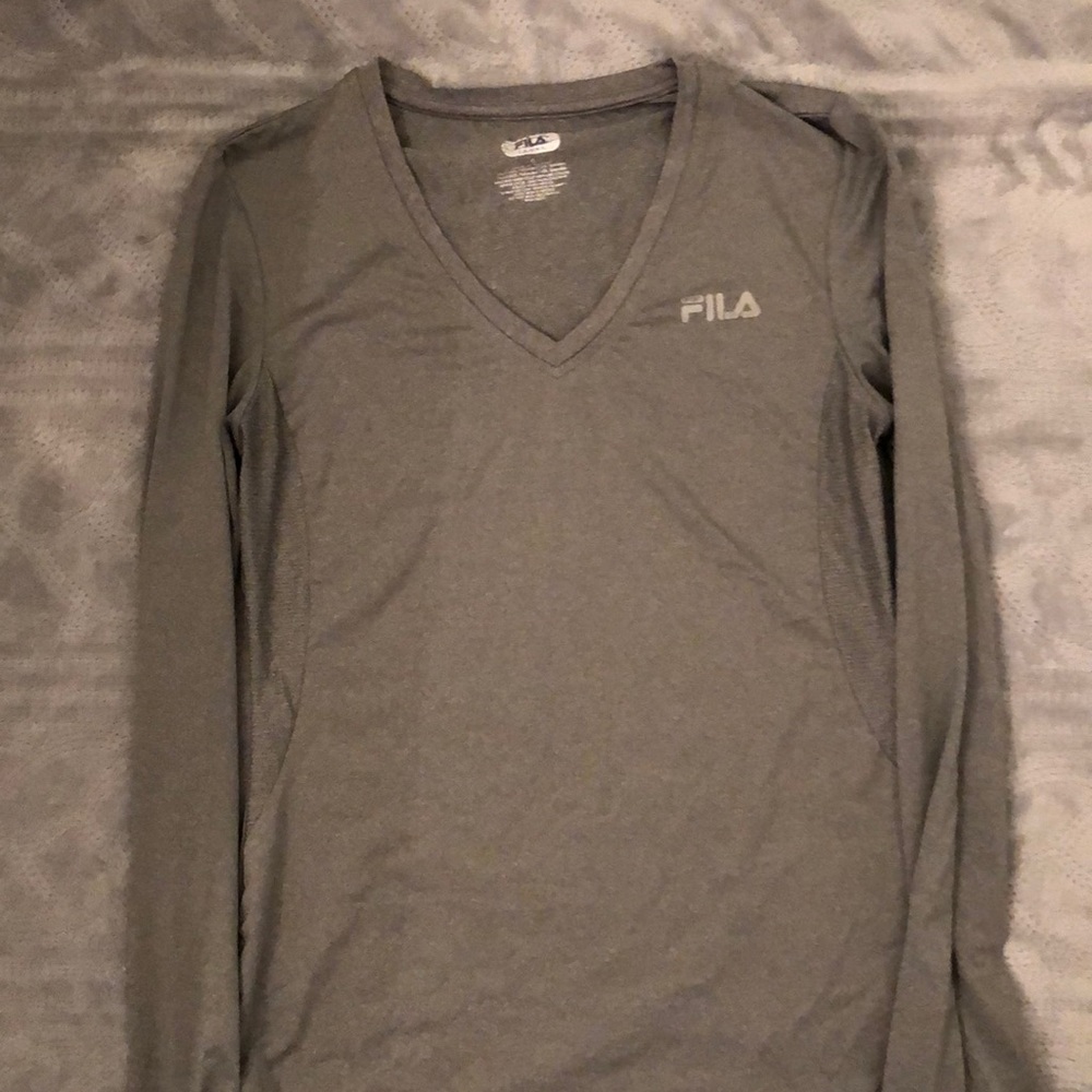 Fila Sport long-sleeved gray athletic tee